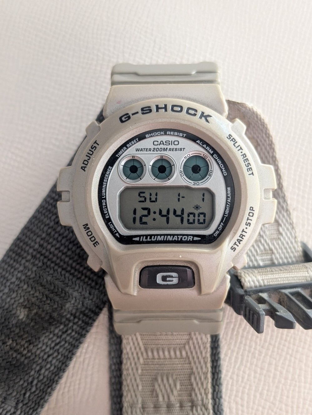 Rare CASIO G-SHOCK 1289 dw069 illuminator beige desert sand series Vintage Y2k